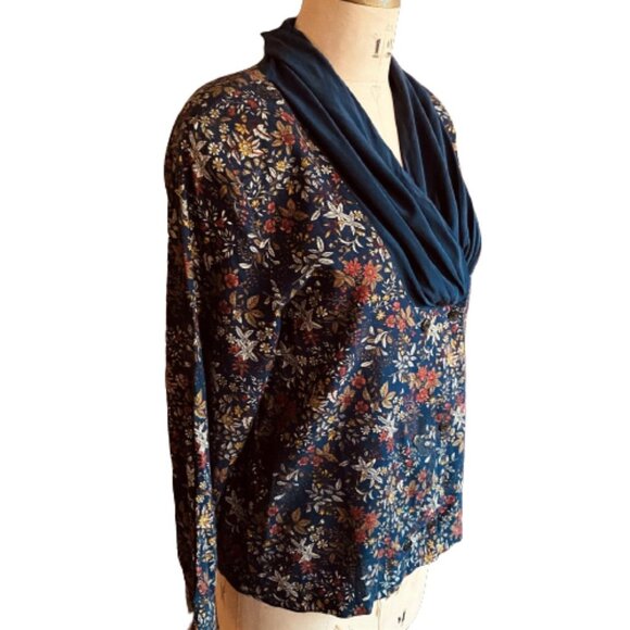 Vintage cottagecore 90s granny floral print blazer top - Picture 5 of 12